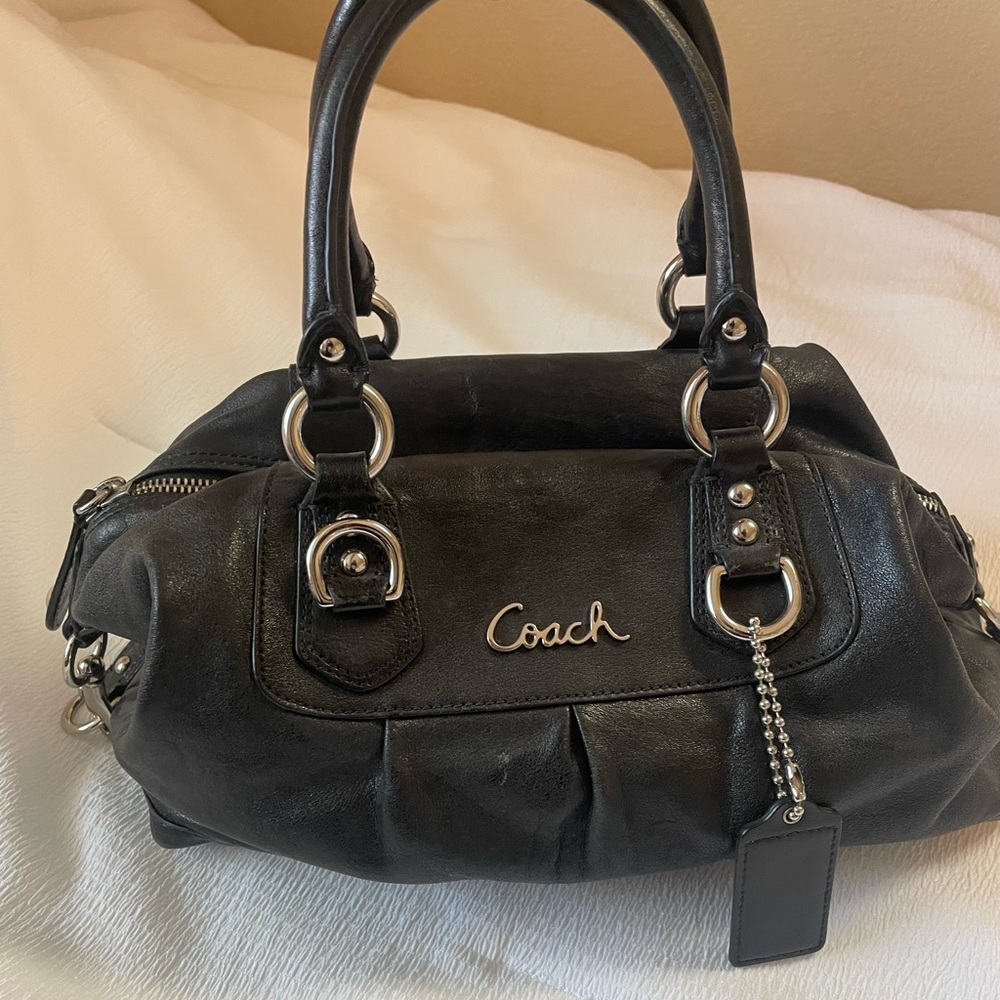 Coach Black Leather Bag